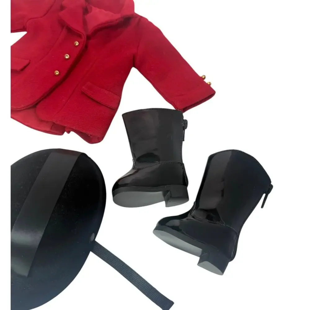 American Girl Doll Equestrian Outfit Horseback Riding Breeches Helmet Boots Top